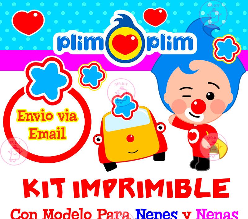 Kit Imprimible Payaso Plim Plim Candy Bar Tarjetas 1 2499 En Mercado Libre 1886